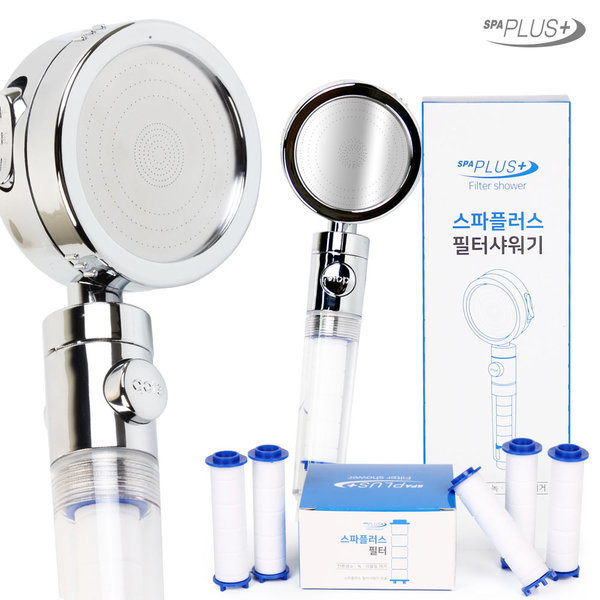 녹물제거 필터 샤워기 헤드 절수 +필터세트(총6개필터)