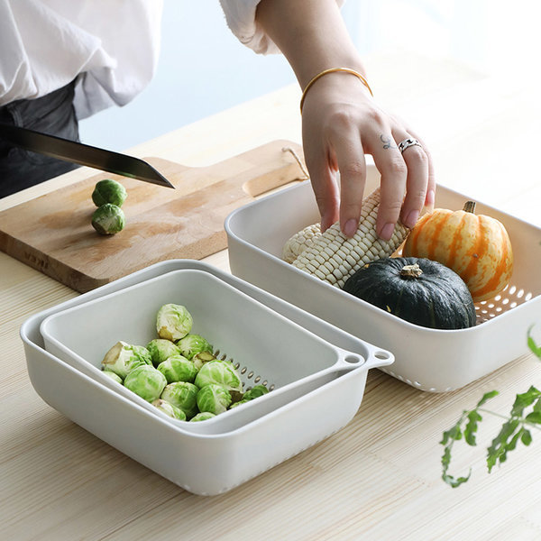 사각 채반 바스켓 3단 세트