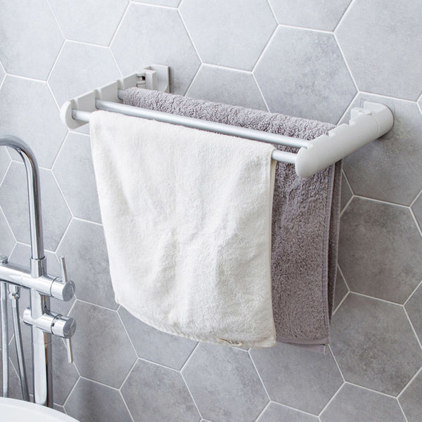 모던화이트 접이식 타월걸이